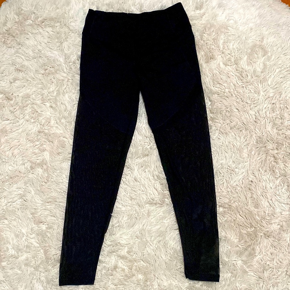 Mesh Black Leggings
